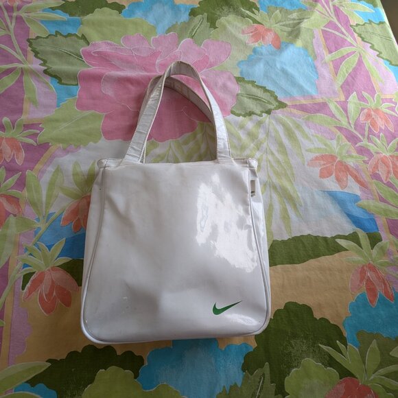 Nike Bag Sport Gym Yoga Water Resistant Zip Closure White Unisex 14x14x5 - Picture 15 of 16